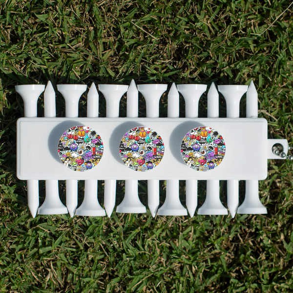 Graffiti Golf Tees & Ball Markers Set - Back