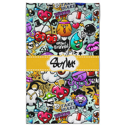 Graffiti Golf Towel - Poly-Cotton Blend - Large w/ Name or Text