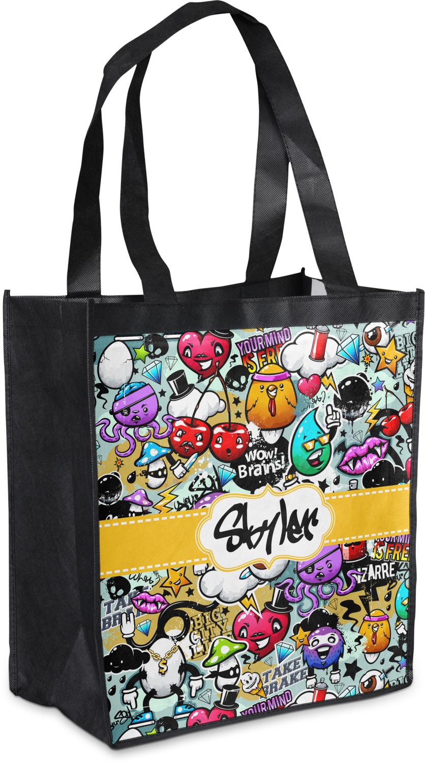 Custom Graffiti Grocery Bag (Personalized) | YouCustomizeIt