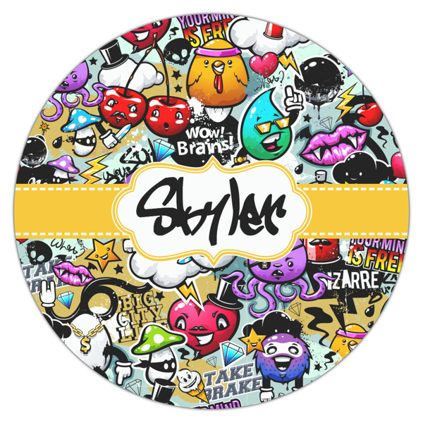 Graffiti Icing Circle - Large - Single