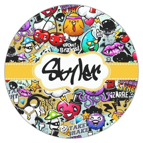 Graffiti Icing Circle - Small - Single