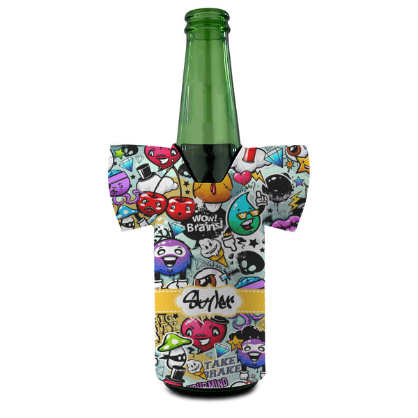 Graffiti Jersey Bottle Cooler - Set of 4 - FRONT (on bottle)