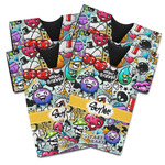 Graffiti Jersey Bottle Cooler - Set of 4 (Personalized)