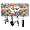 Graffiti Key Hanger w/ 4 Hooks w/ Name or Text