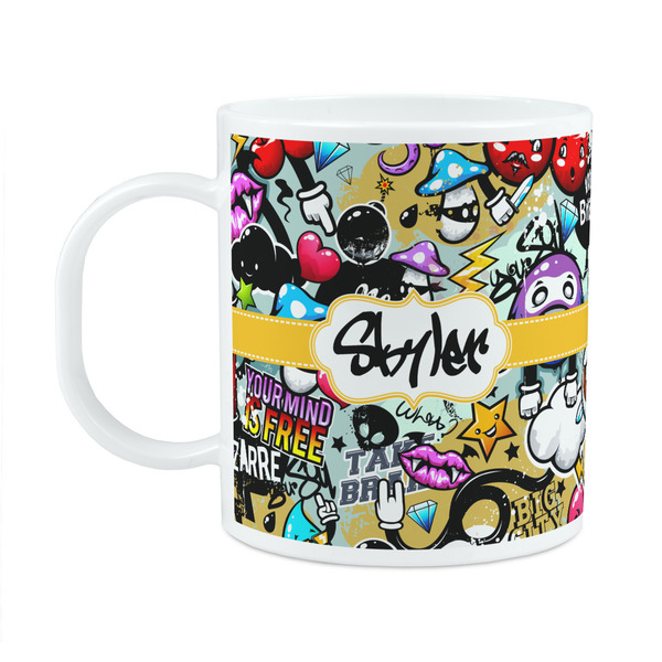 Custom Graffiti Plastic Kids Mug (Personalized)