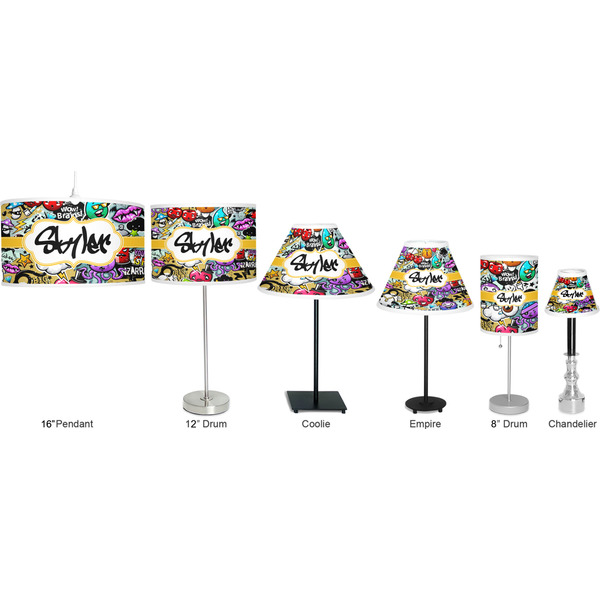 Graffiti Lamp Full View Size Comparison
