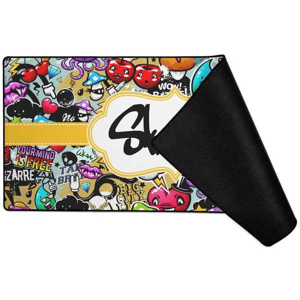 Graffiti Large Gaming Mats - FRONT W/ FOLD