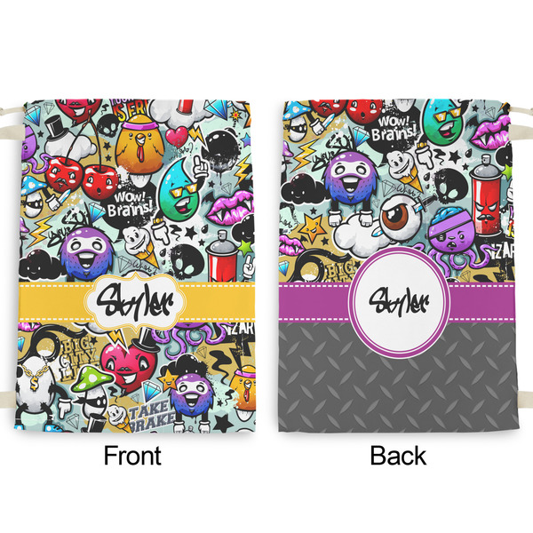 Graffiti Large Laundry Bag - Front & Back View