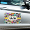 Graffiti Large Rectangle Car Magnets- In Context