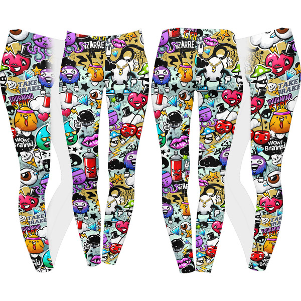 Graffiti Leggings Turn Around - Apvl