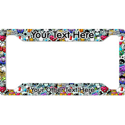 Graffiti License Plate Frame - Style A (Personalized)