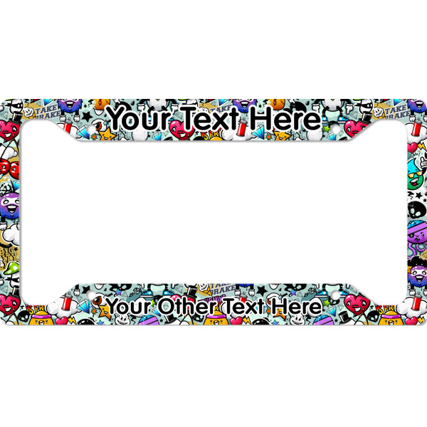 Custom Graffiti License Plate Frame - Style A (Personalized)
