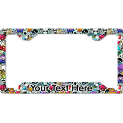 Graffiti License Plate Frame - Style C (Personalized)