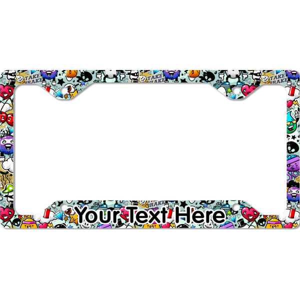 Custom Graffiti License Plate Frame - Style C (Personalized)