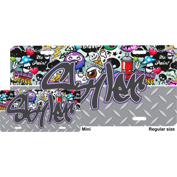 Graffiti License Plate (Sizes)