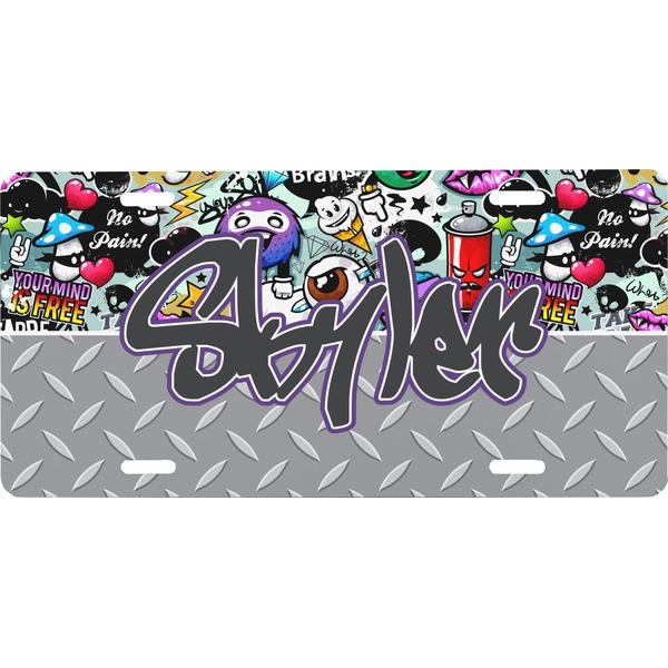 Custom Graffiti Front License Plate (Personalized)