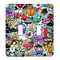 Graffiti Light Switch Cover (2 Toggle Plate)
