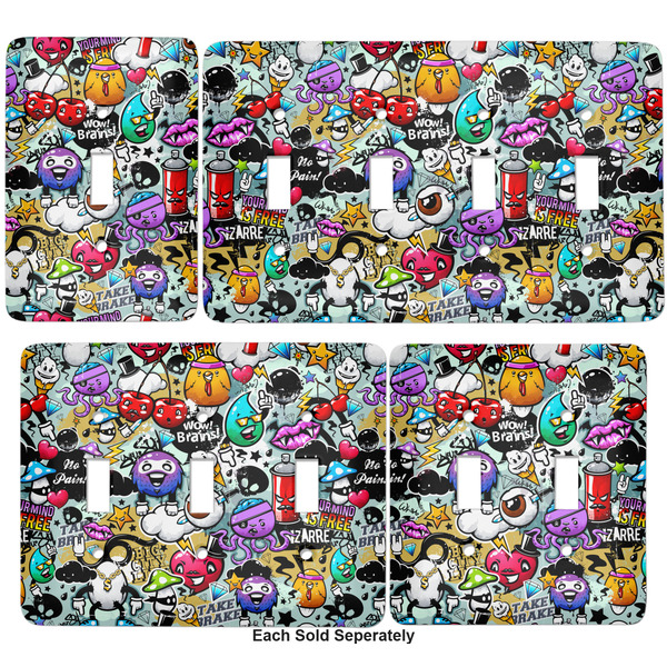 Graffiti Light Switch Covers all sizes