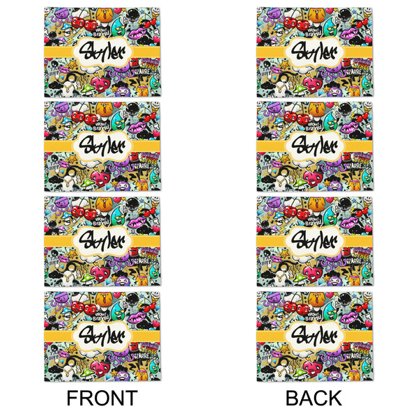 Graffiti Linen Placemat - APPROVAL Set of 4 (double sided)