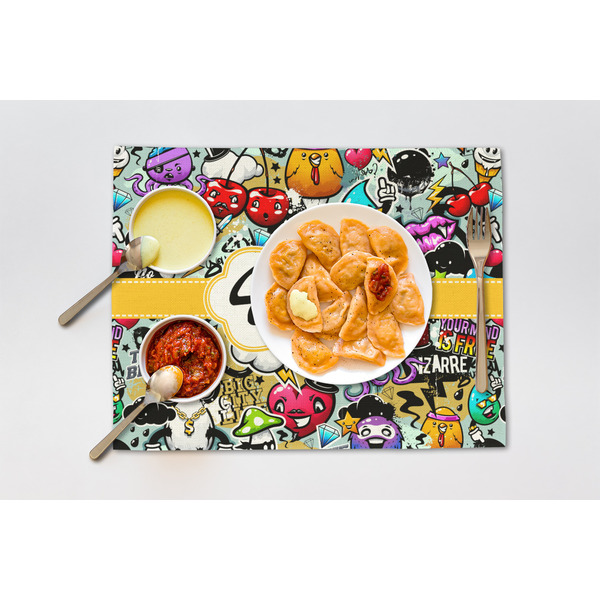 Graffiti Linen Placemat - Lifestyle (single)