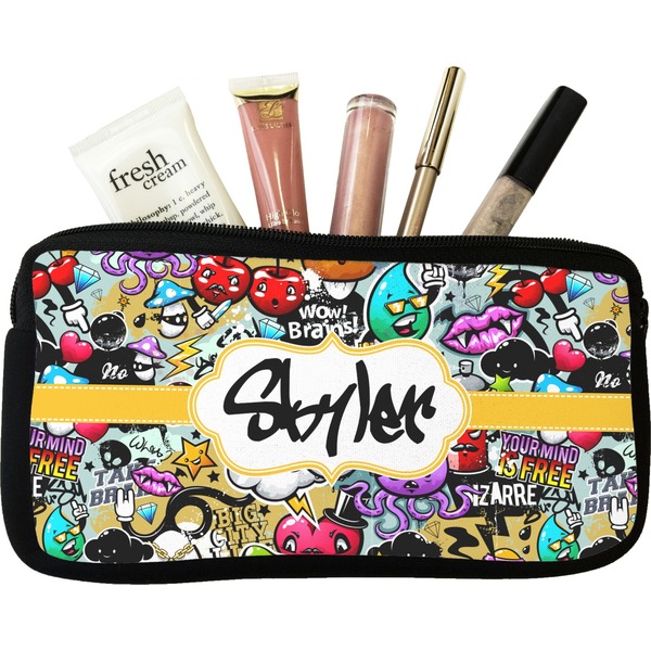 Custom Graffiti Makeup / Cosmetic Bag - Small (Personalized)