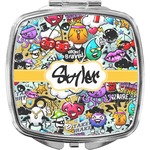 Graffiti Compact Makeup Mirror (Personalized)