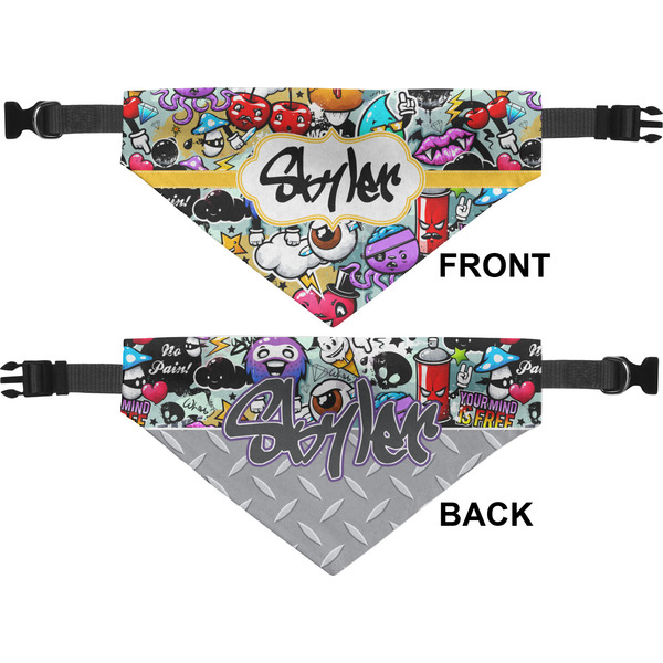 Graffiti Medium Dog Bandana Approval