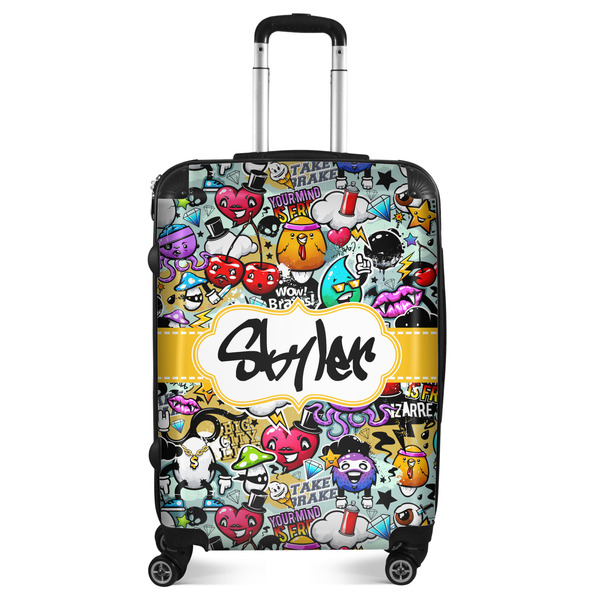 Custom Graffiti Suitcase - 24" Medium - Checked (Personalized)