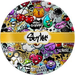 Graffiti Melamine Plate (Personalized)