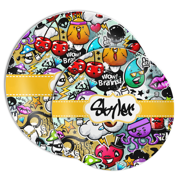 Graffiti Melamine Plates - PARENT/MAIN