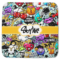 Graffiti Memory Foam Bath Mat - 48"x48" (Personalized)