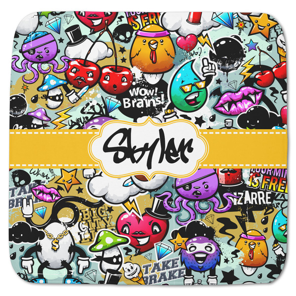 Custom Graffiti Memory Foam Bath Mat - 48"x48" (Personalized)