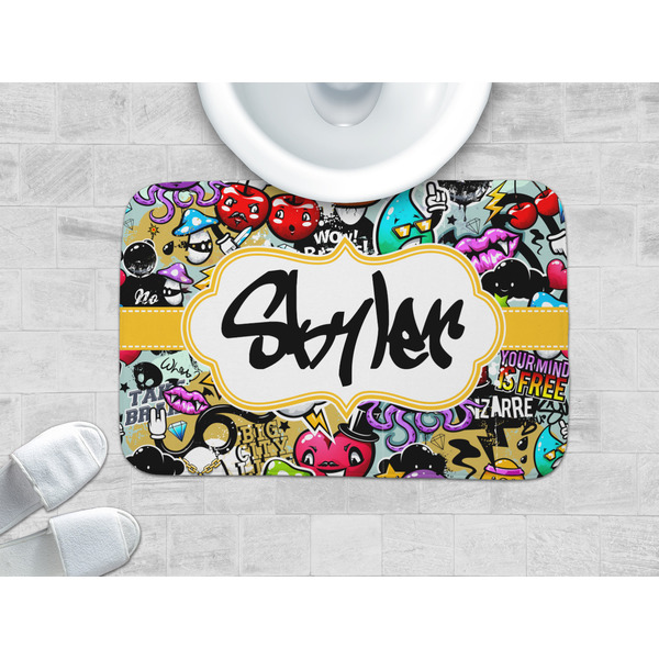 Graffiti Memory Foam Bath Mat - LIFESTYLE 34x21