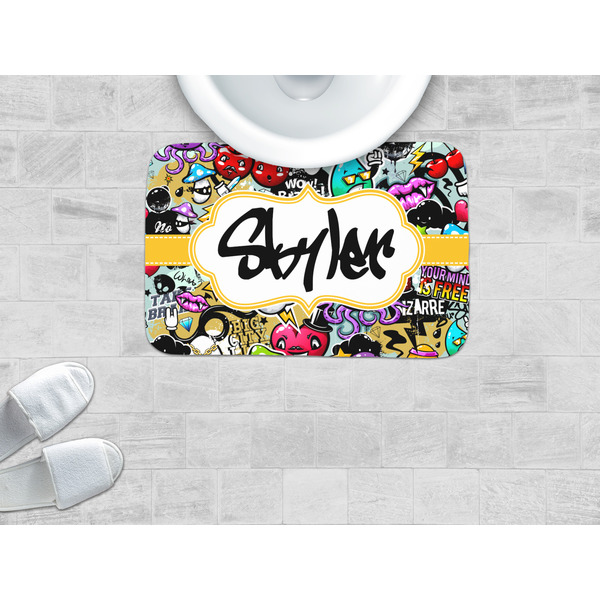 Graffiti Memory Foam Bath Mat - LIFESTYLE