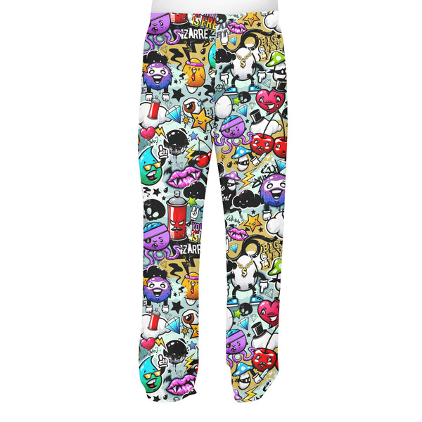 Graffiti Men's Pjs Back - on model