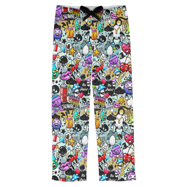 Custom Graffiti Mens Pajama Pants - 2XL