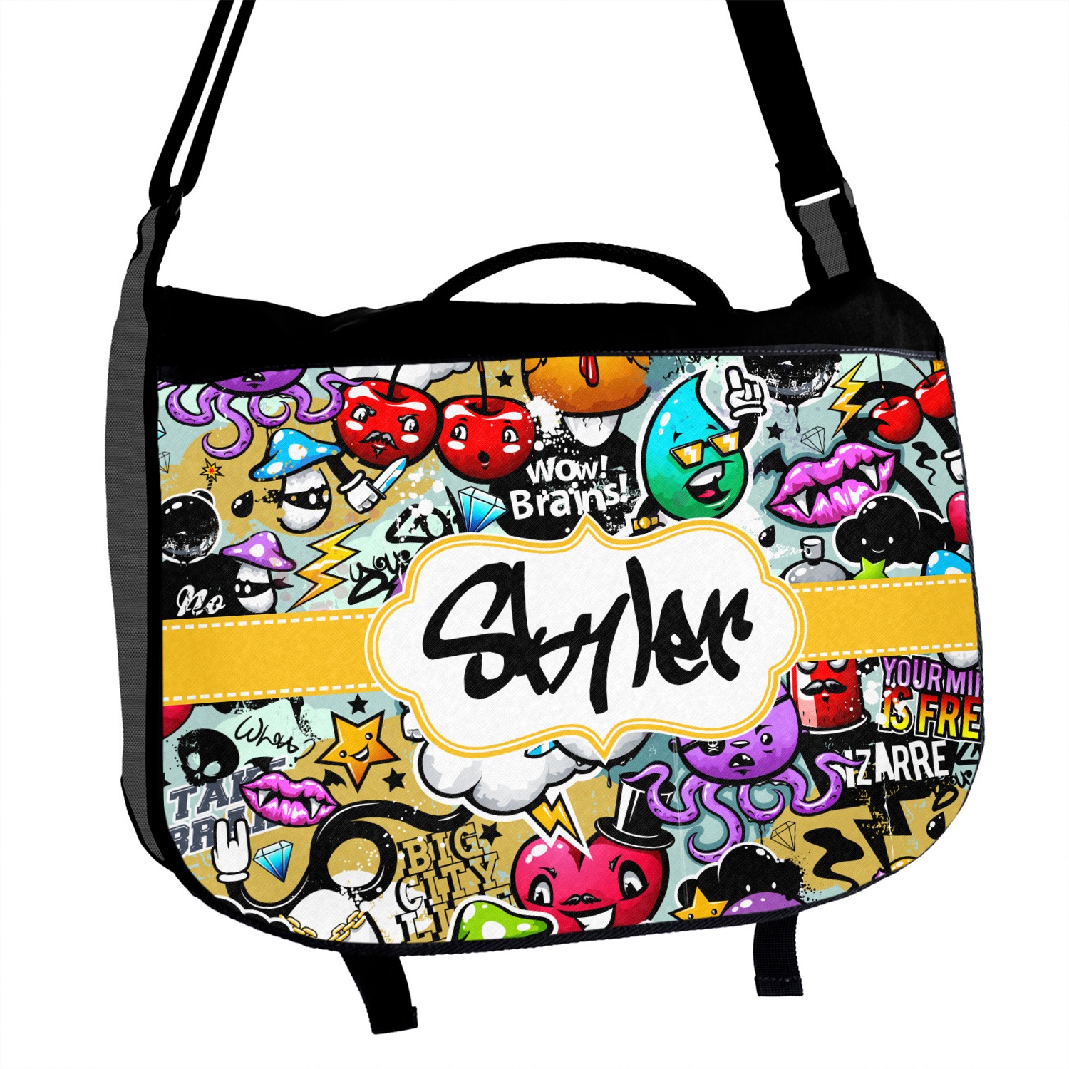 Graffiti Messenger Bag (Personalized) YouCustomizeIt
