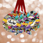 Graffiti Metal Ornaments - Double Sided w/ Name or Text