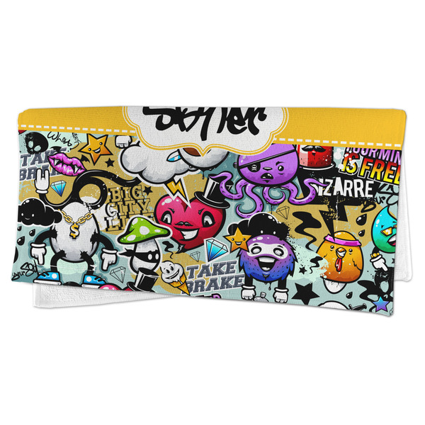 Graffiti Microfiber Dish Rag - FOLDED (half)