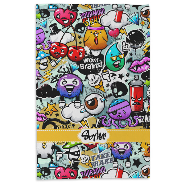Graffiti Microfiber Dish Towel - APPROVAL