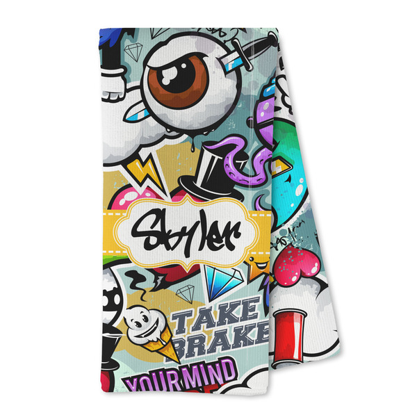 Custom Graffiti Kitchen Towel - Microfiber (Personalized)