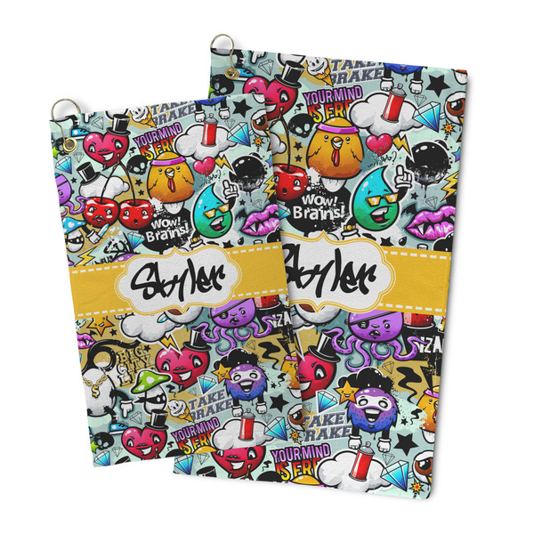 Graffiti Microfiber Golf Towel - PARENT/MAIN
