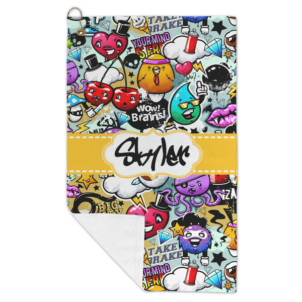 Graffiti Microfiber Golf Towels - FOLD