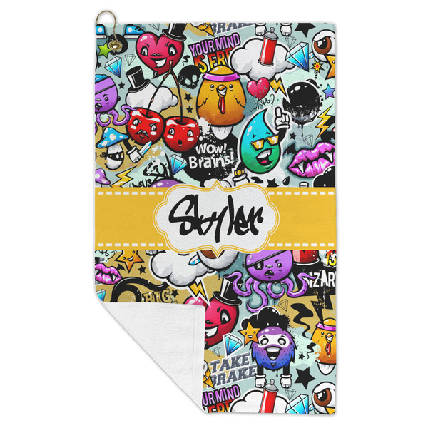 Graffiti Microfiber Golf Towels - FOLD