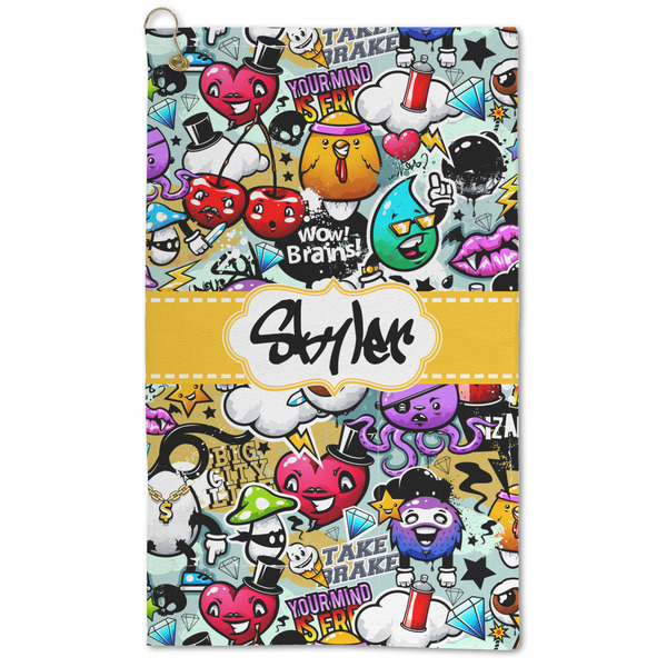 Custom Graffiti Microfiber Golf Towel (Personalized)