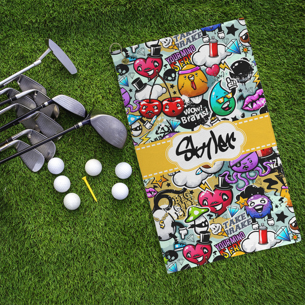 Graffiti Microfiber Golf Towels - LIFESTYLE