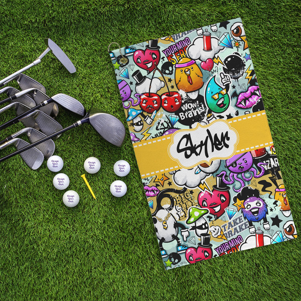 Graffiti Microfiber Golf Towels - LIFESTYLE