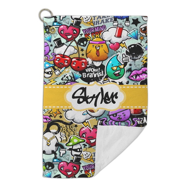 Graffiti Microfiber Golf Towels Small - FRONT FOLDED