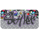 Graffiti Mini/Bicycle License Plate (2 Holes) (Personalized)