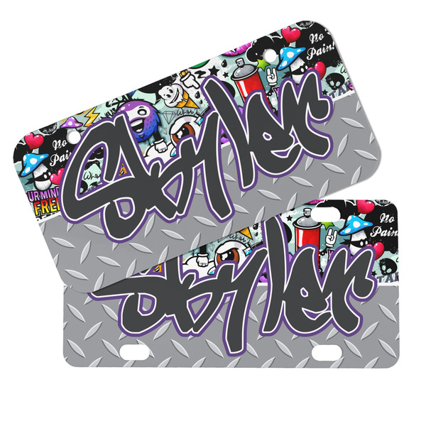 Graffiti Mini License Plates - MAIN (4 and 2 Holes)
